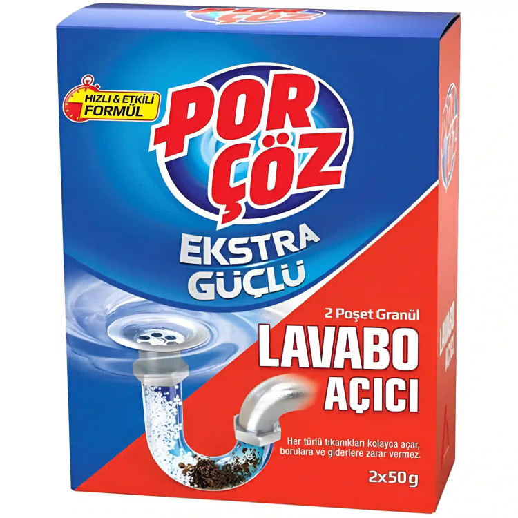 پودر لوله بازکن پورچوز مدل Lavabo بسته 2 عددی