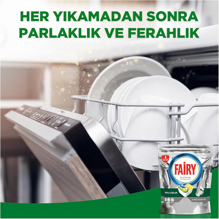 قرص ماشین ظرفشویی فیری مدل Platinum بسته 50 عددی