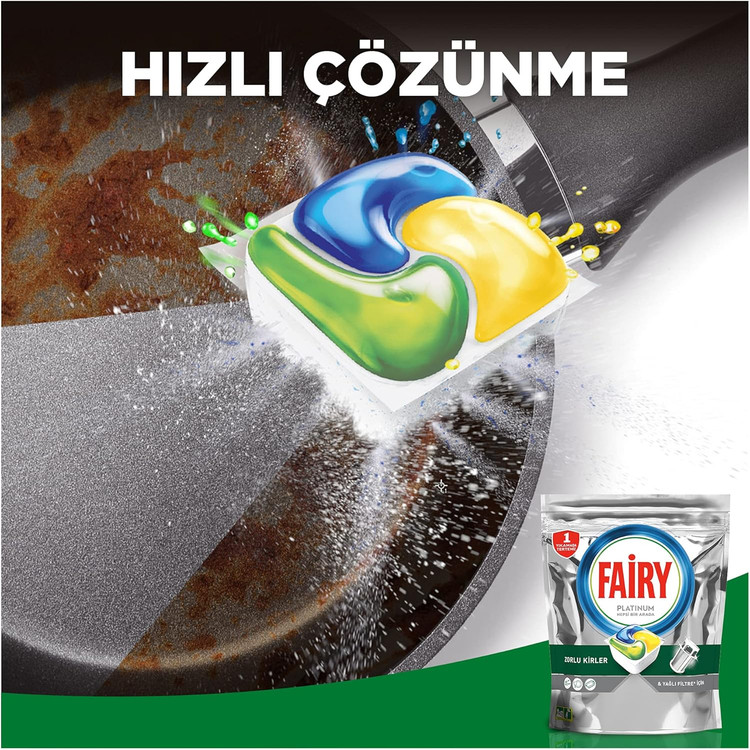 قرص ماشین ظرفشویی فیری مدل Platinum بسته 50 عددی