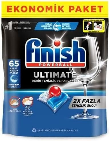 قرص ماشین ظرفشویی فینیش مدل Ultimate x2 بسته 65 عددی
