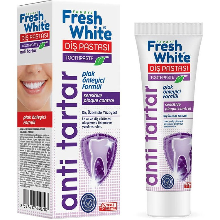 خمیردندان فرش وایت Fresh White مدل Anti Tartar حجم 90 گرم