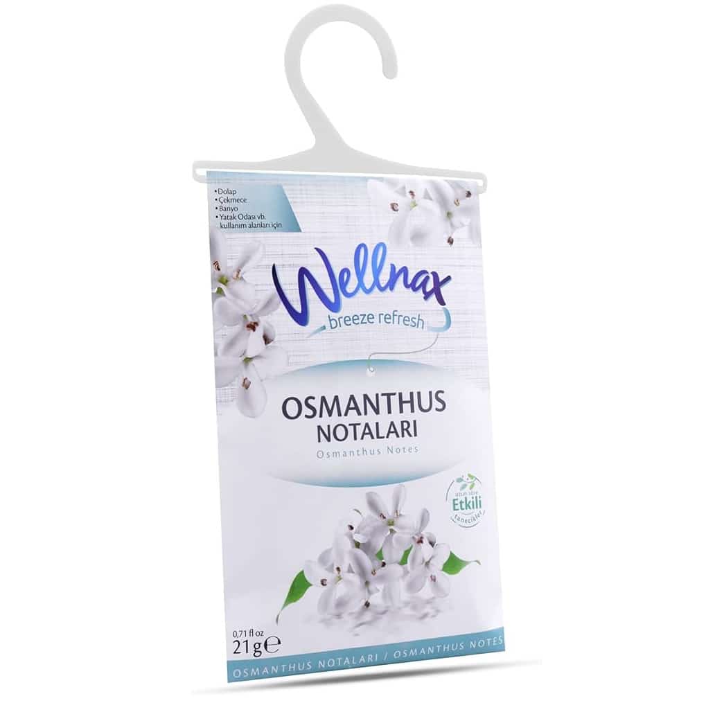 خوشبو کننده کمد و لباس ولناکس ورقه ای Wellnax رایحه OSMANTHUS NOTALARI
