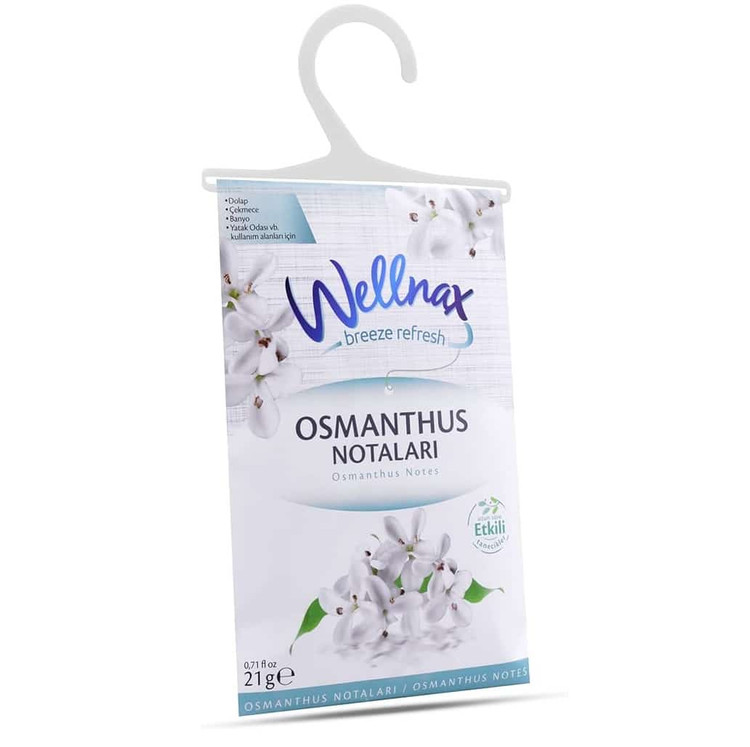 خوشبو کننده کمد و لباس ولناکس ورقه ای Wellnax رایحه OSMANTHUS NOTALARI