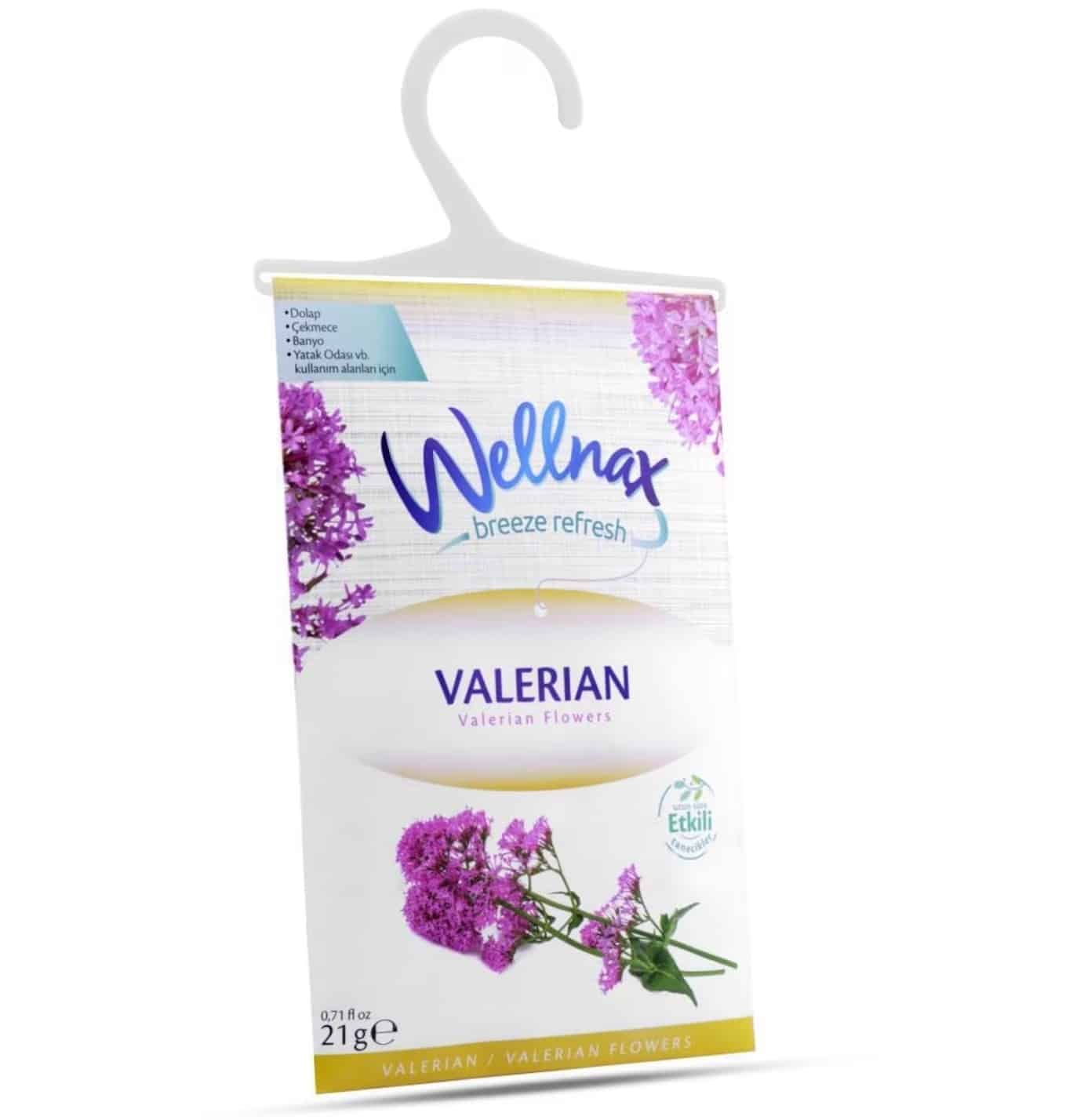 خوشبو کننده کمد و لباس ولناکس ورقه ای Wellnax رایحه VALERIAN