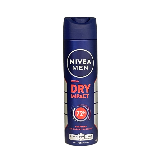 اسپری ضد تعریق نیوا Nivea مردانه مدل Dry Impact حجم 200 میل